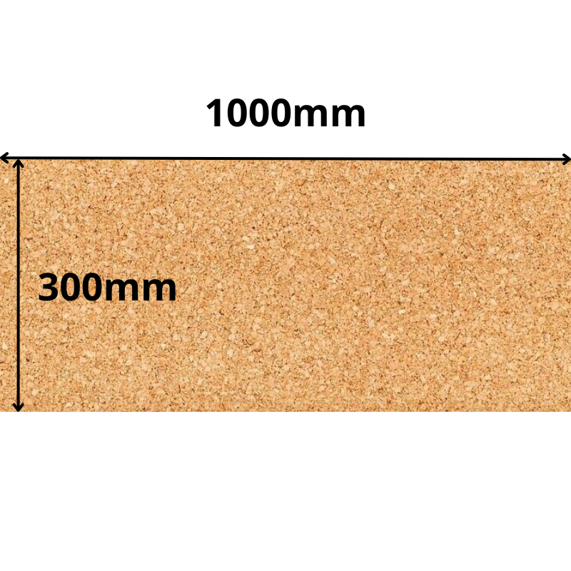 Korkrolle Platte - 1000x300mm - 6mm - Dekor und DIY - 2er Pack