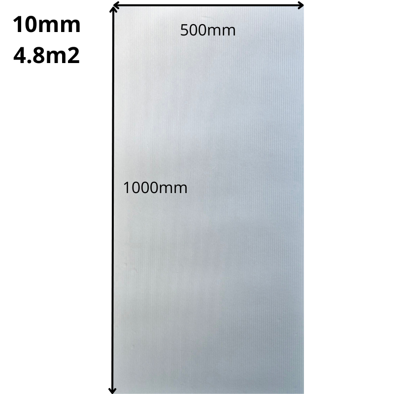 Unterlage XPS 10mm - Wärmedämmung - Laminat- & Holzböden - 4.8- 14.4m2  - Sehr hohe Qualität - Einfach zu installieren