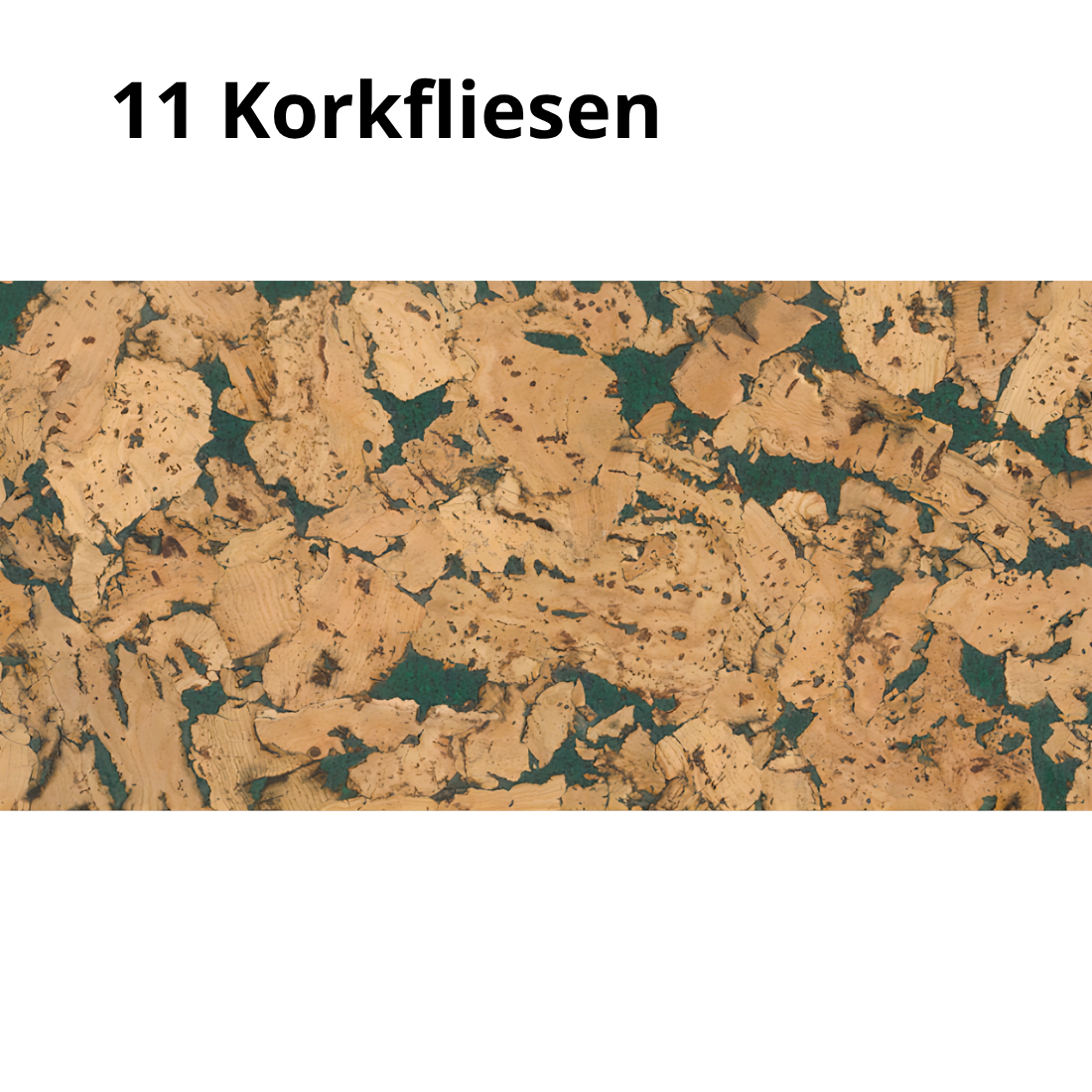 Dekorative Kork Wandfliesen - Grün - 1 Packung - 1.98m2