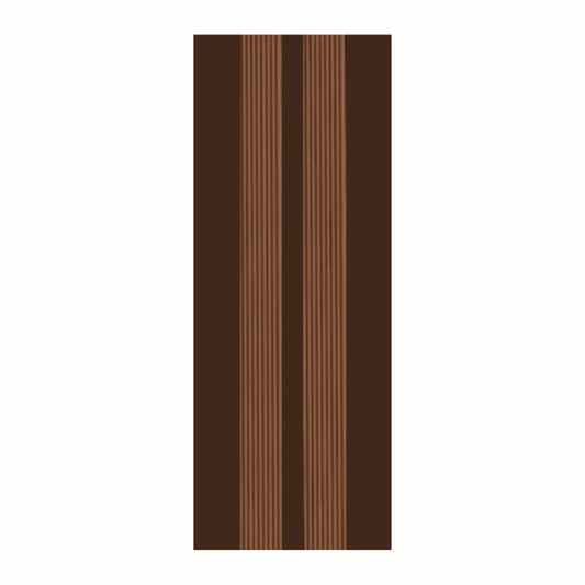 Brown anti-slip self-adhesive angle stair nosing, enhances step visibility and provides secure footing on stairs