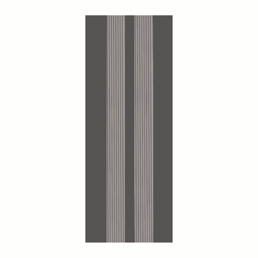 Grey anti-slip self-adhesive angle stair nosing, enhances step visibility and provides secure footing on stairs