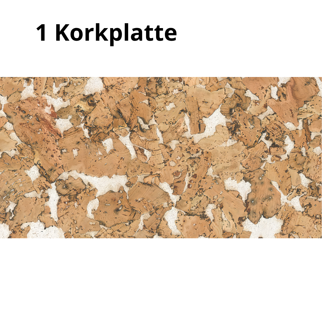 Dekorative Kork-Wandfliesen - Beige - 1 Fliese - 0.18m2