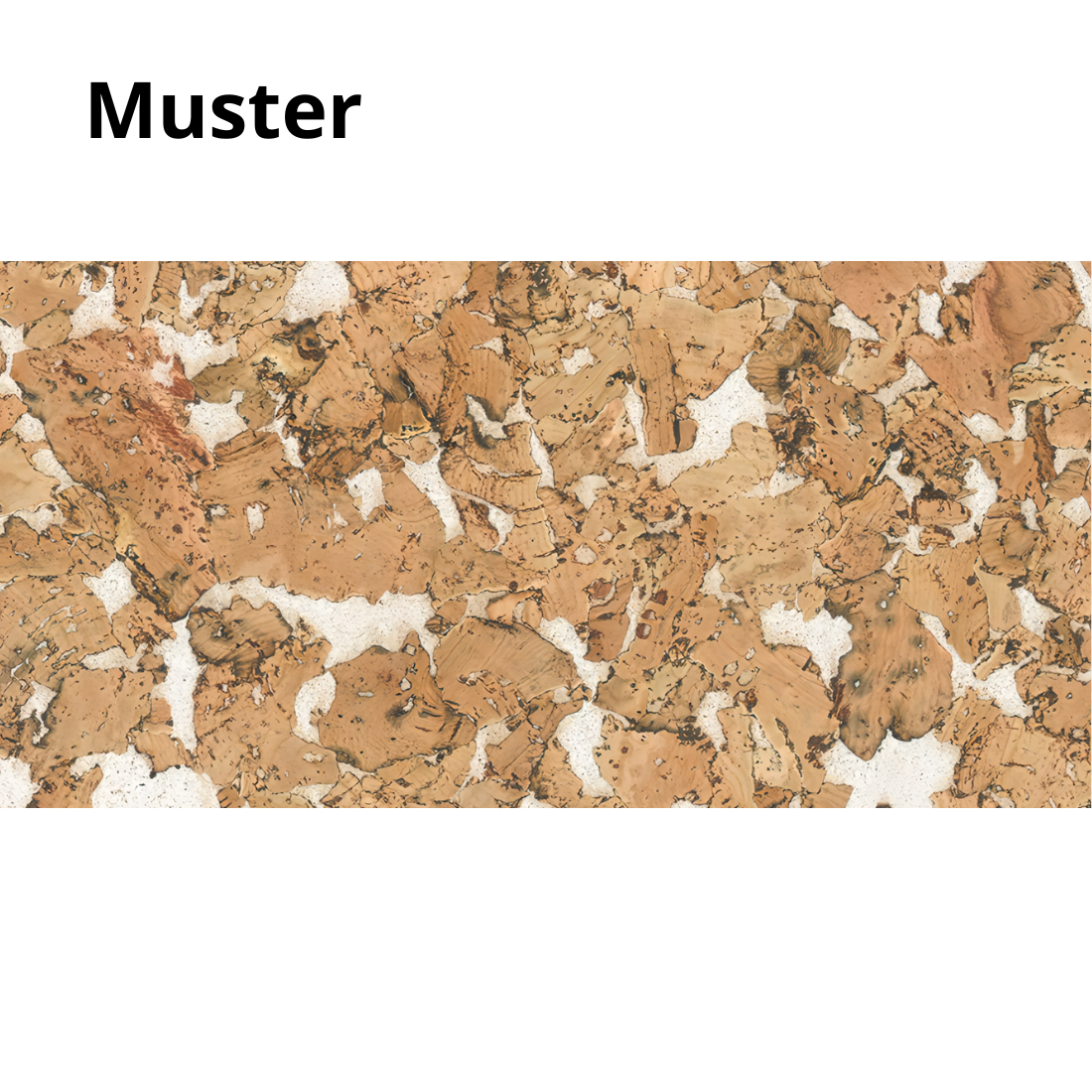 Dekorative Kork-Wandfliesen - Bege - Muster - 1 Streifen
