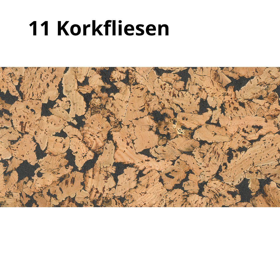 Dekorative Kork Wandfliesen - Schwarz - 1 Packung - 1.98m2