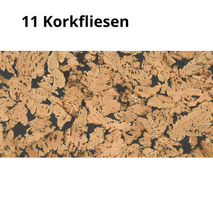 Dekorative Kork Wandfliesen - Schwarz - 1 Packung - 1.98m2
