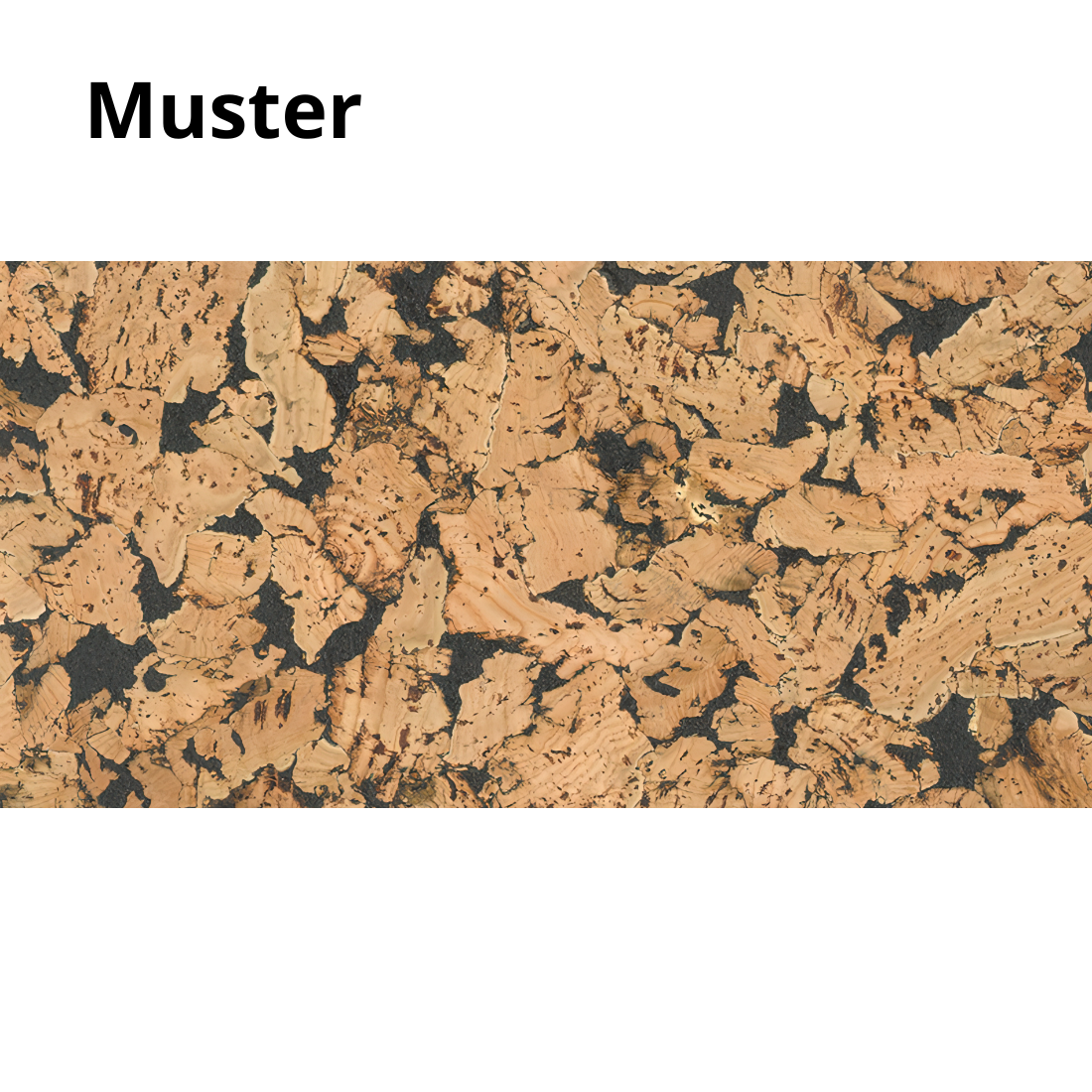 Dekorative Kork-Wandfliesen - Schwarz - Muster - 1 Streifen