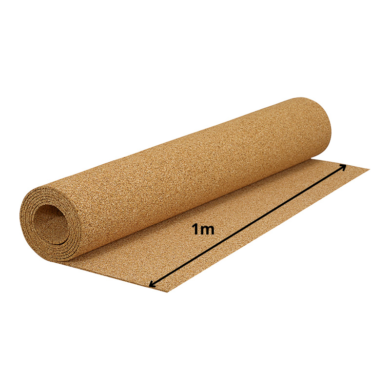 3mm cork roll wall covering for 5m² area, natural thermal and acoustic insulation, decorative and eco-friendly wall treatment solution