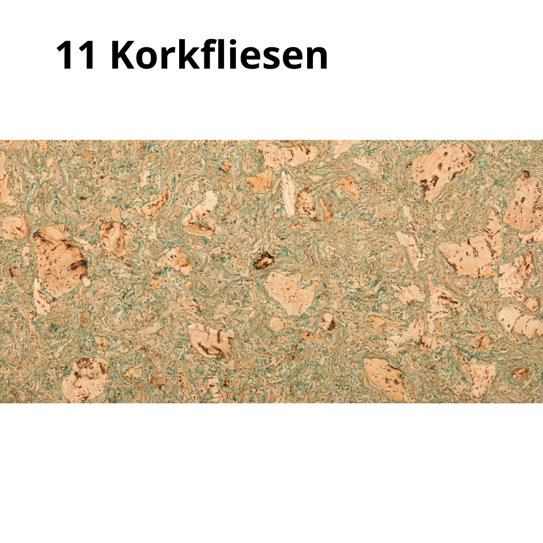 Dekorative Kork Wandfliesen - Grün - 1 Packung - 1.98m2