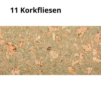 Dekorative Kork Wandfliesen - Grün - 1 Packung - 1.98m2