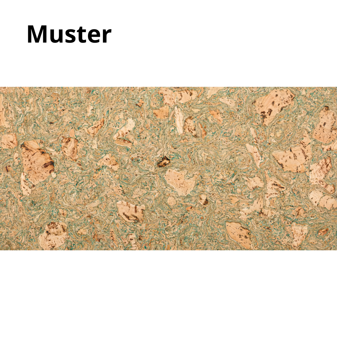 Dekorative Kork-Wandfliesen - Grün - Muster - 1 Streifen