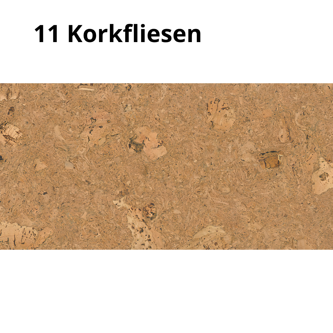 Dekorative Korkwandfliesen - Natural 1 - 1 Packung - 1.98m2