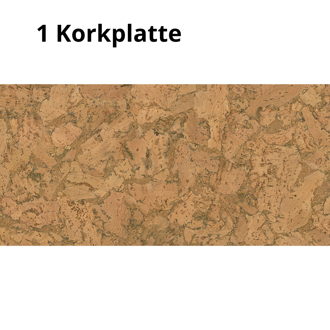Dekorative Kork-Wandfliesen - Natural - 1 Fliese - 0.18m2