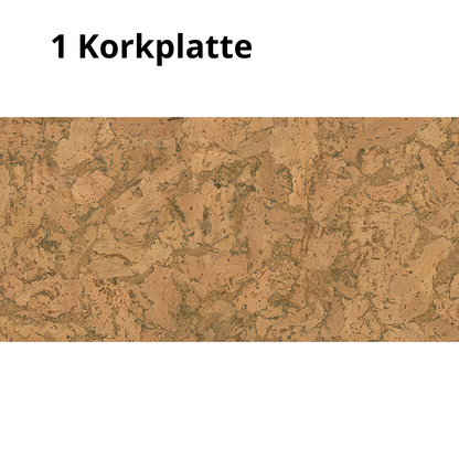 Dekorative Kork-Wandfliesen - Natural - 1 Fliese - 0.18m2