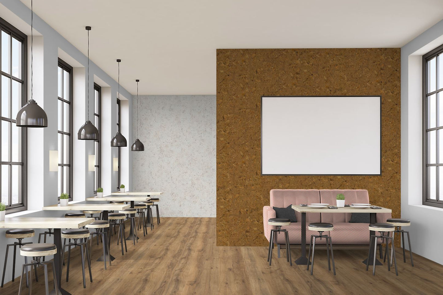 Dekorative Kork-Wandfliesen - Natural 1 - 1 Fliese - 0.18m2