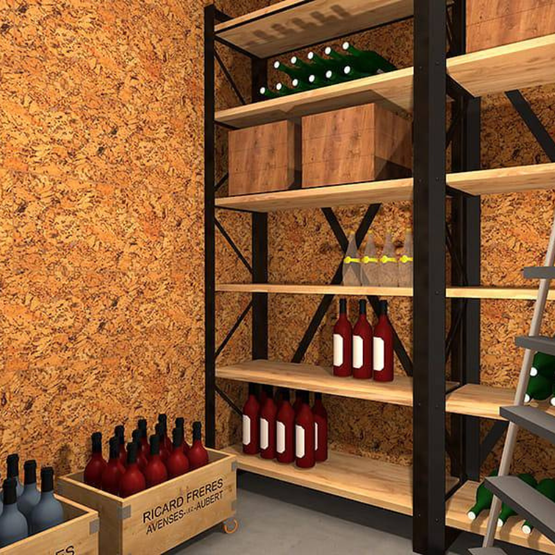 Dekorative Kork-Wandfliesen - Natural - Muster - 1 Streifen