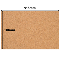 Cork Sheet - 915x610mm - 7mm - Décor and DIY - Pack of 1
