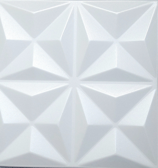 White 12: Decorative Ceiling & Wall Panels - 2m2 (21.52 sqft) - 8 Panels