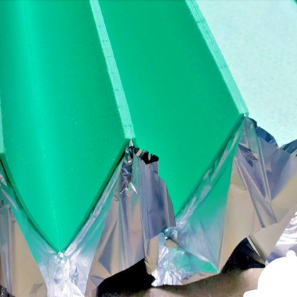 Unterlage XPS 5mm mit Aluminiummembran - Wärmedämmung für Laminat- und Holzböden - 7-28m2